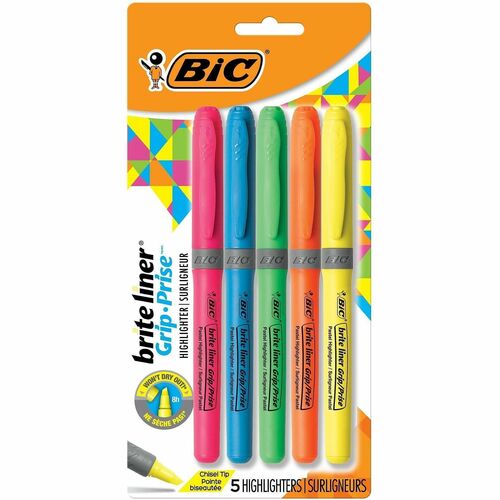 Highlighter, Brtlnr, Grip, Assortment 5/ST