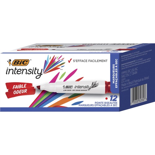 Dry Erase, Low Odor, Mark, Red 12/DZ