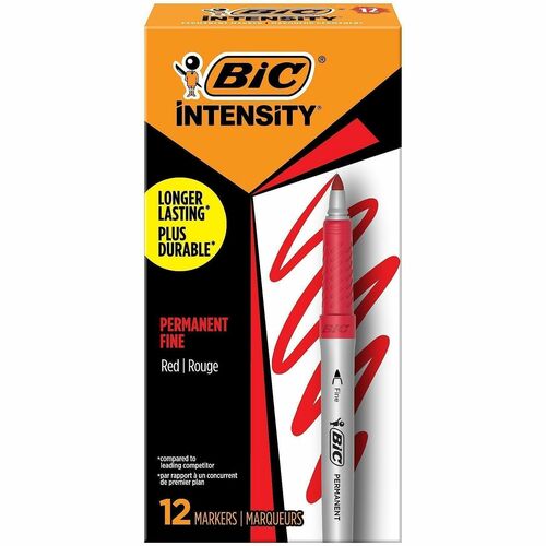 Marker, Permanent, Gripster, Red 12/DZ