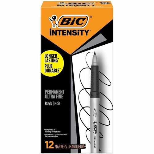 Marker, Perm, Ultra Fine, Black 12/DZ
