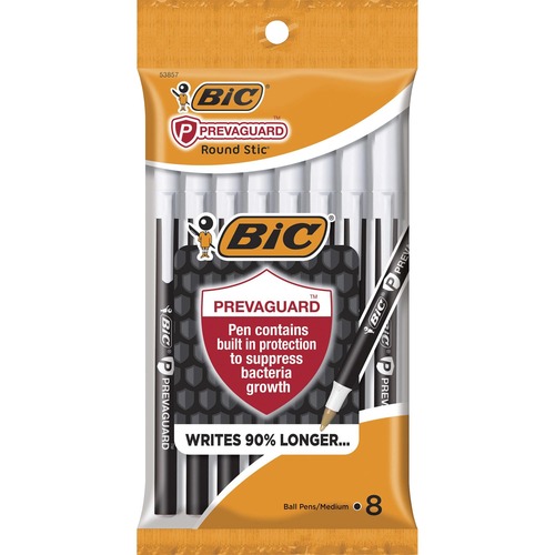 Pens, Antimicrobial, Black 8/PK