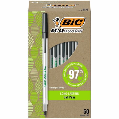 Pen, Ecolutions, Medium, Black 50/BX