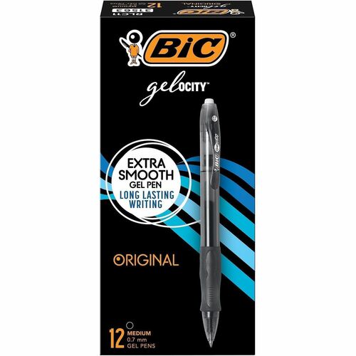 Pen, Gelocity, Retractable, 0.7mm, Black 12/DZ