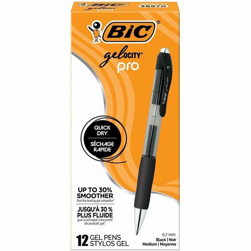 Pen, Gel, Medium, 7mm, Black 12/DZ