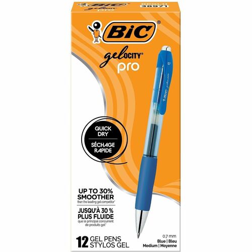 Pen, Gel, Medium, 7 Millimeter, Blue 12/DZ