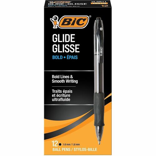 Pen, Velocity, Ballpoint, Bold, Black 12/DZ