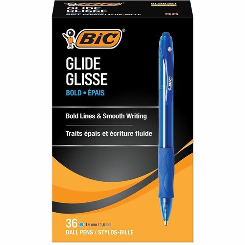 Pen, Velocity, Ballpoint, Bold, Blue, 36 Count 36/BX