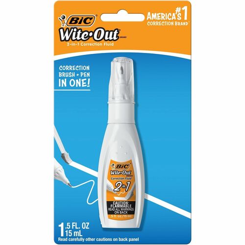 Pen, Correction, Fluid, 2 Inch 1, White