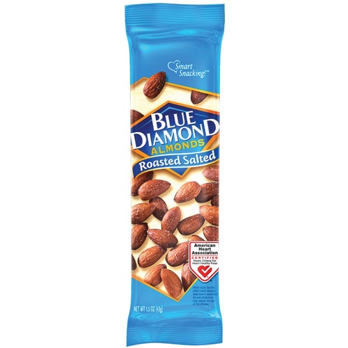 Almonds, Roasted Salted, 1.5 oz, Multi 12/BX