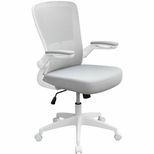 Chair, Task, Flip Arm, Mesh, White