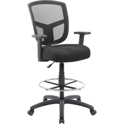 Stool, Drafting, Mesh, Black