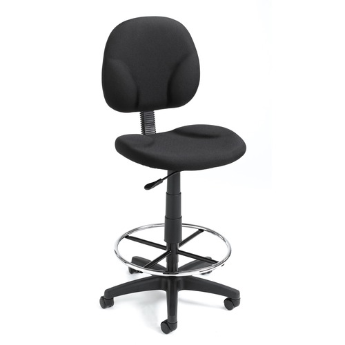 Stool, Armless, Fabric, Black