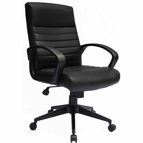 Chair, Task, Ribbed, Black