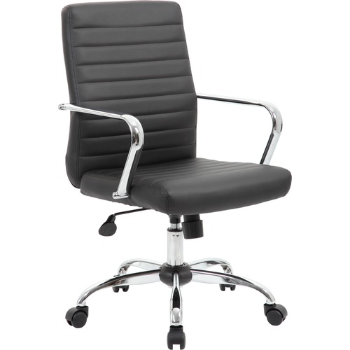 Chair, Task, Vinyl, Black