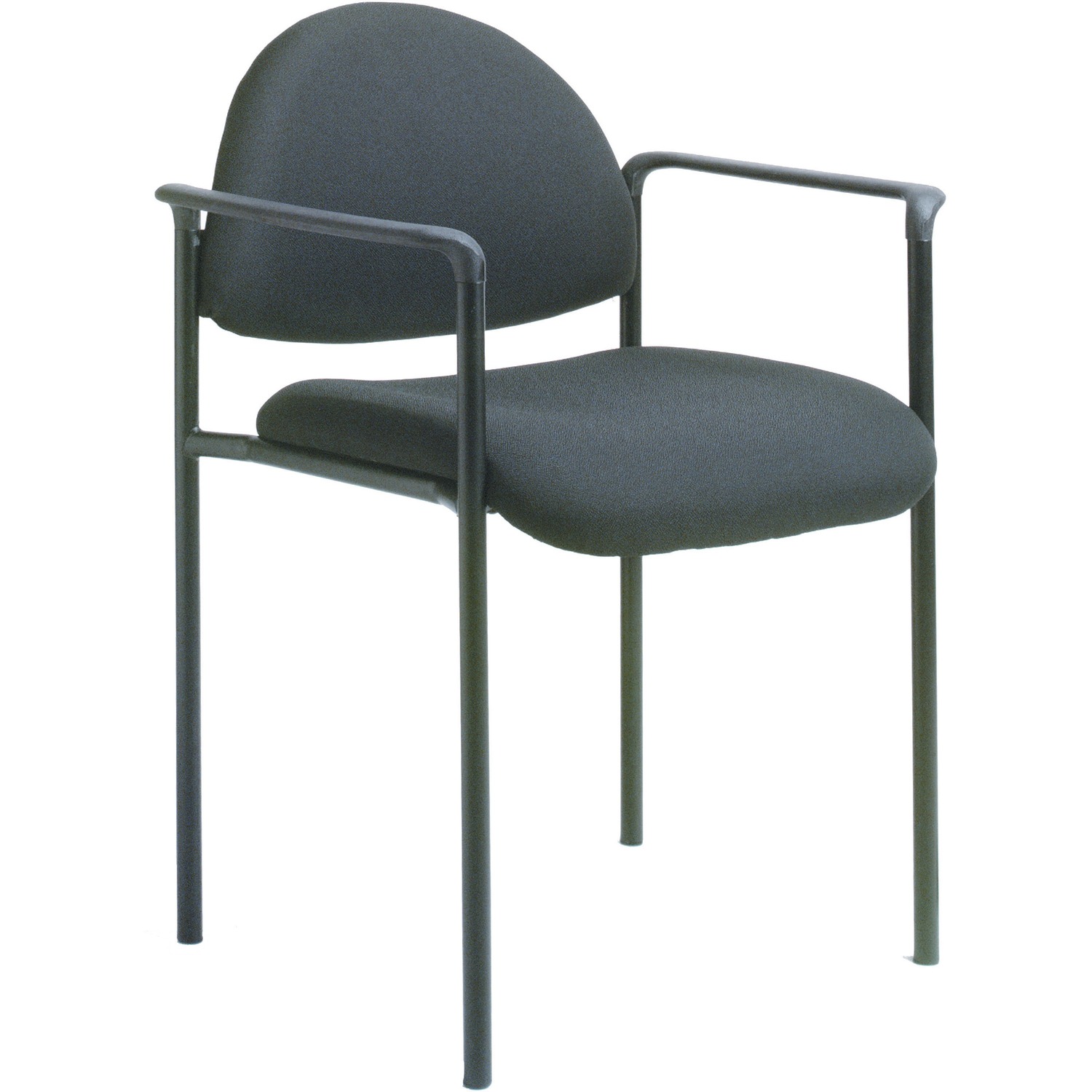 Chair, Stacking, Fabric, Black