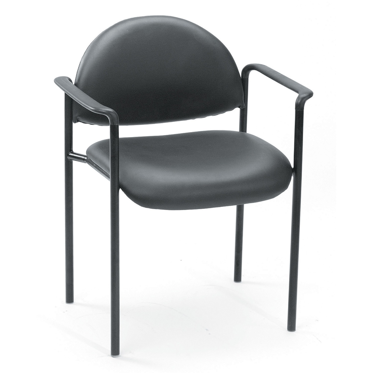 Chair, Stacking, Vinyl, Black