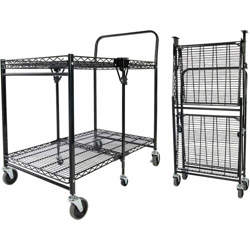 Cart, Stow-Away, Large, Black