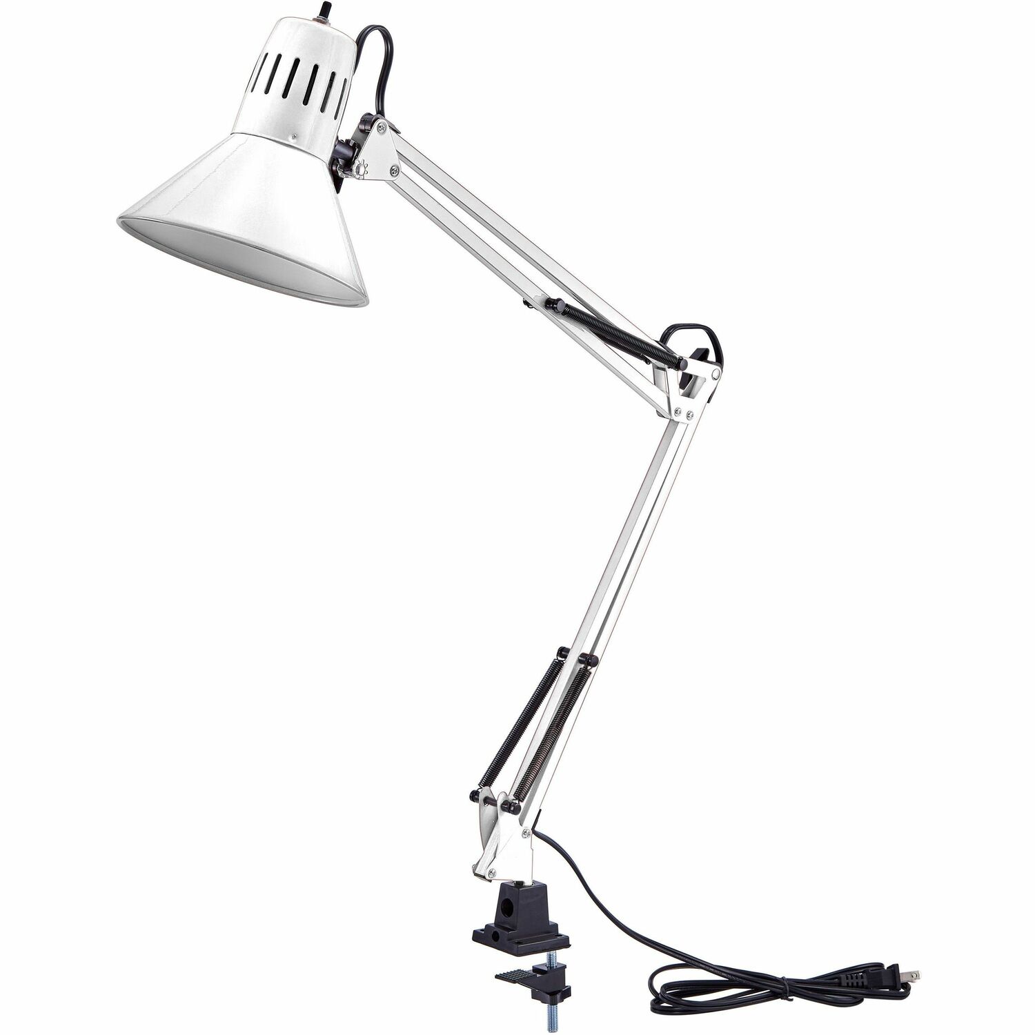 Lamp, Clamp, Swing Arm, White