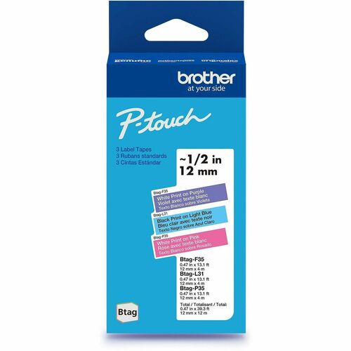 Tape, Binding, White/Polyethylene, Black/Label, White/Piece 3/PK