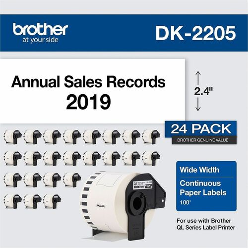 Label, 2.4" x 100 Foot 24/PK