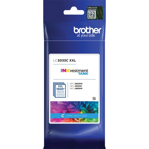 Cartridge, Tank, Inkjet Investment, Cyan, 1.5K