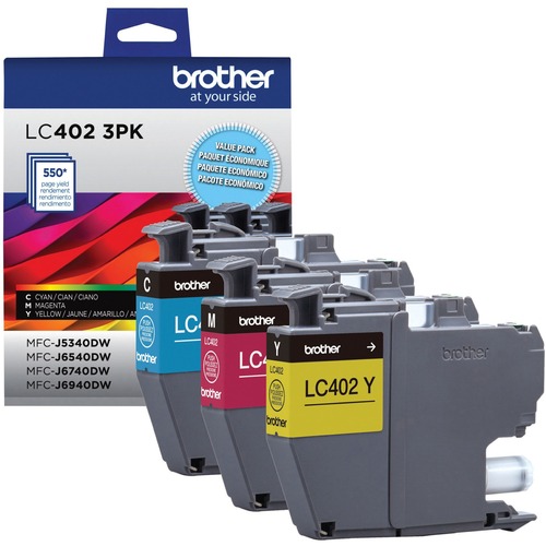 Cartridge, Ink, Cyan/Magenta/Yellow, Studied 3/PK