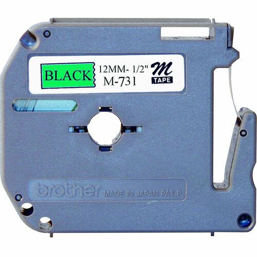 Tape, Metal, 1/2", Black/Green