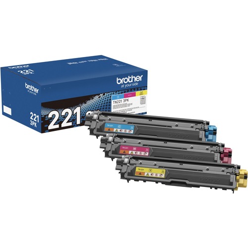Cartridge, Laser, TN221, Cyan, Magenta, Yellow 3/BX