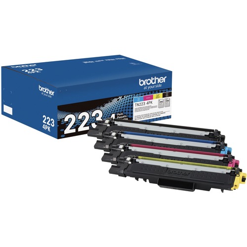 Cartridge, Laser, TN223, Black, Cyan, Magenta, Yellow 4/BX