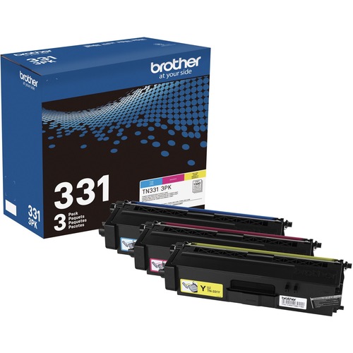Cartridge, Laser, TN331, Cyan, Magenta, Yellow 3/BX