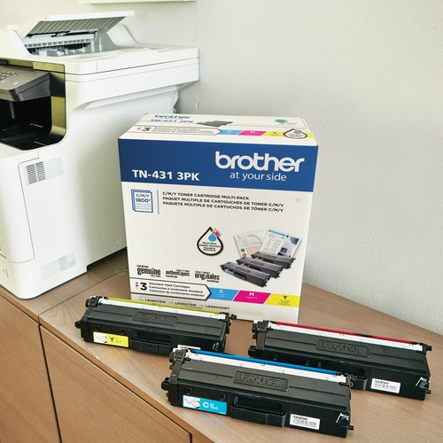 Cartridge, Laser, TN431, Cyan, Magenta, Yellow 3/BX