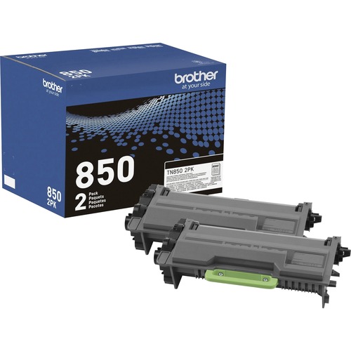 Cartridge, TN850, Black 2/BX