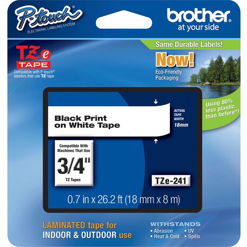 Cartridge, Tape, 3/4", Black/White