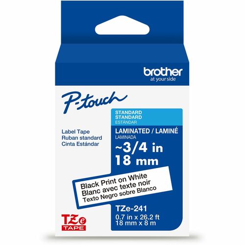 Cartridge, Tape, 3/4", Black/White