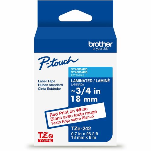 Cartridge, Tape, 3/4", Red/White