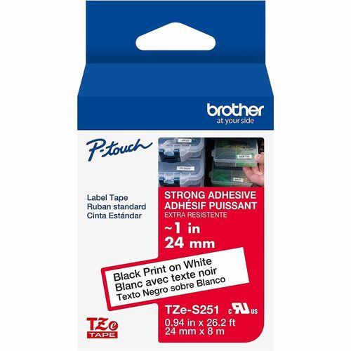 Cartridge, Tape, 1", Black/White