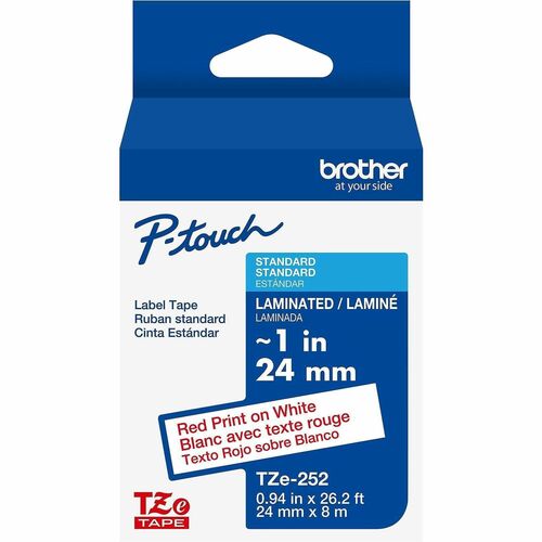Cartridge, Tape, 1", Red/White