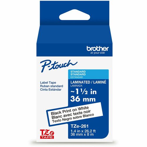 Cartridge, Tape, 1, 1/2", Black/White