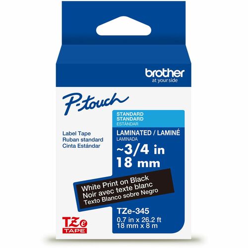 Cartridge, Tape, 3/4", White/Black