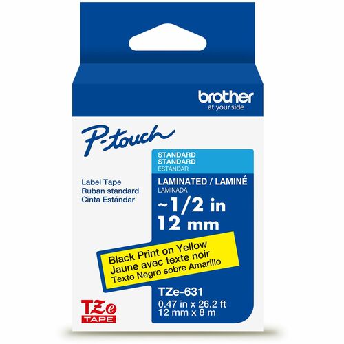 Cartridge, Tape, 1/2" Black/Yellow