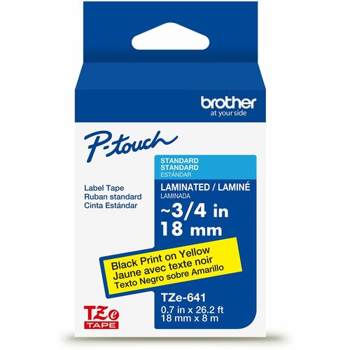 Cartridge, Tape, 3/4" Black/Yellow