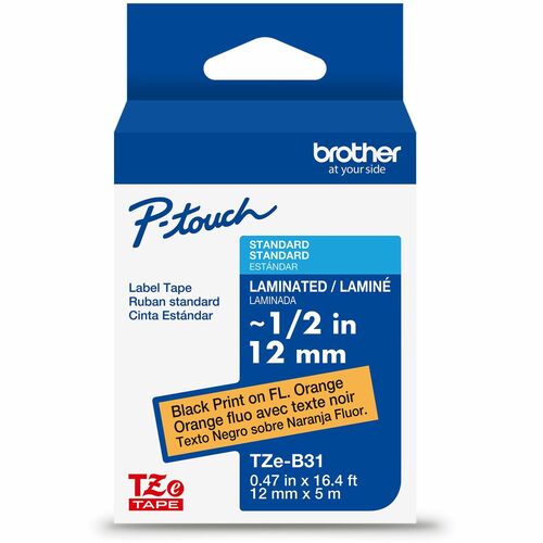 Tape, Label, 1/2", Black/Floor