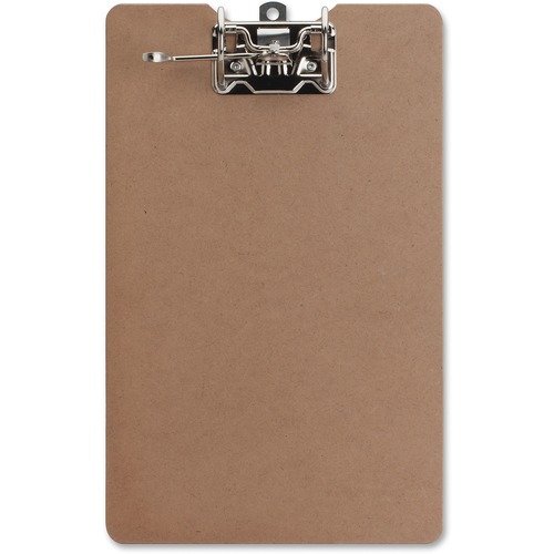 Clipboard, With Metal Lever, 2" Cap, 9"x14.5"x0.118", Brown