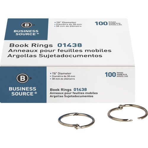Ring, Book, 1.5", Nickel 100/BX