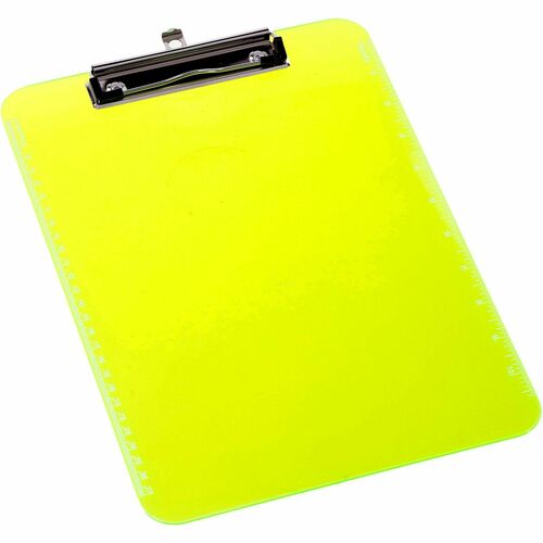 Clipboard, Plastic, Neon Green