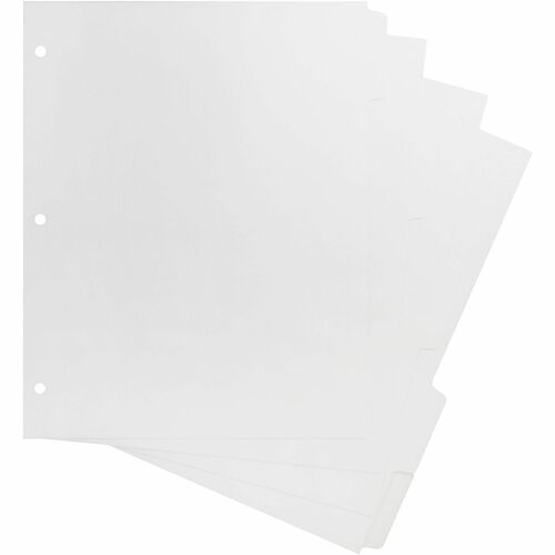 Dividers With Print-On Tabs, For Xerox 5090, 3 Hole Punch, Letter, White 50/BX