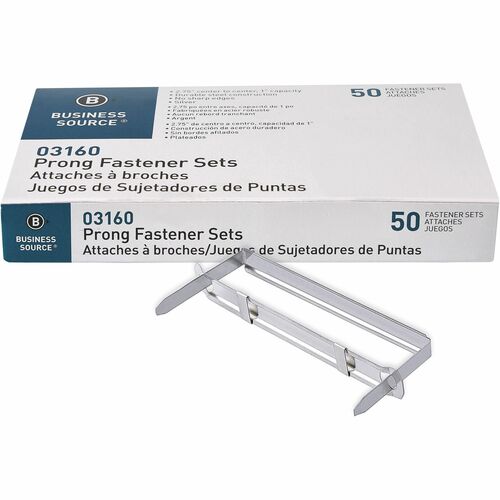 Fastener, Prong, 2.75" Center To Center, 1" 50/BX