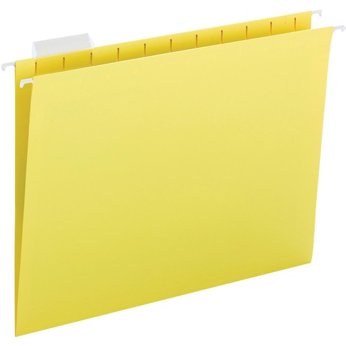 Folder, Hanging, Letter, 1/5, Yellow 25/BX