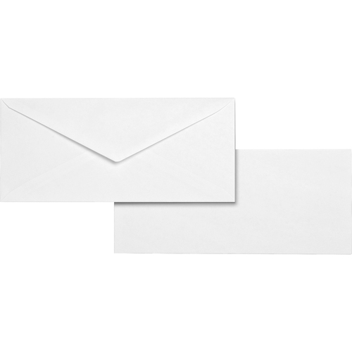 Business Envelopes, No.10, 24 lb., Gummed, Wove 500/BX