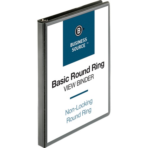 Binder, View, Round, 0.5", Black